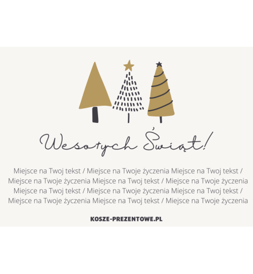 Kartka świąteczna B6 - "Wesołych Świąt 2"