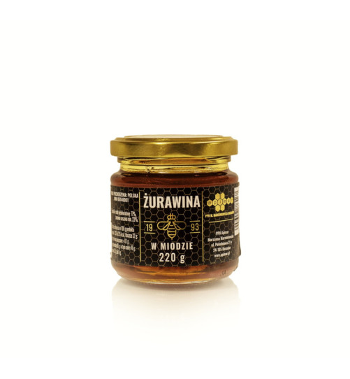 Suszona żurawina w miodzie Apimar, 220g