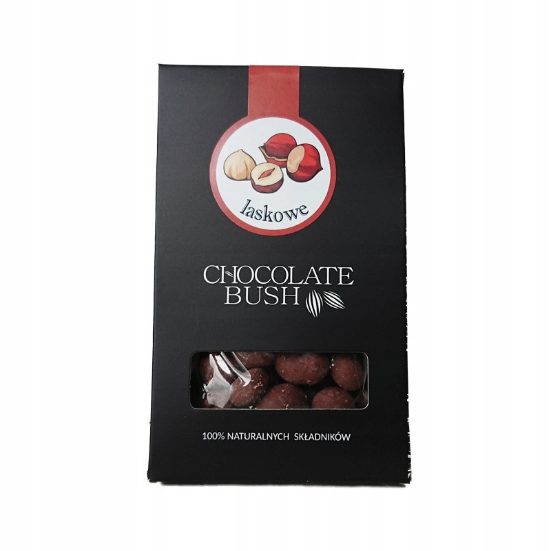 Orzechy laskowe Chocolate Bush w czekoladzie mlecznej, 50g