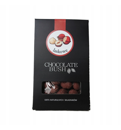Orzechy laskowe Chocolate Bush w czekoladzie mlecznej, 50g