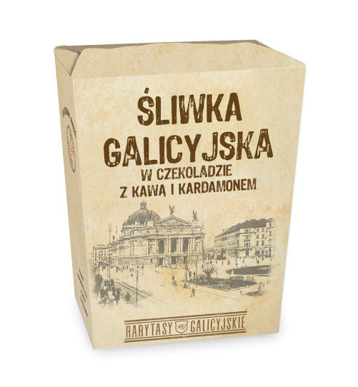 Śliwki Alta Saska w czekoladzie deserowej - z kawą i kardamonem, 150g