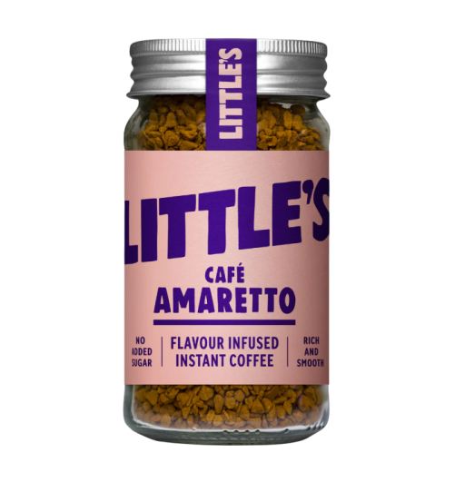 Kawa smakowa, rozpuszczalna Little's Cafe Amaretto - Migdałowa, 50g