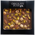 Czekolada Chocolate Bush - mleczna z migdałami, orzechami i pistacjami 100g Czekolada Chocolate Bush - mleczna z migdałami, orzechami i pistacjami 100g