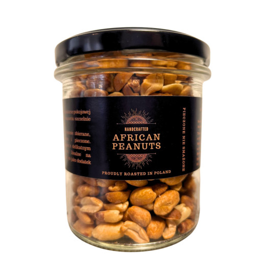 Orzeszki ziemne, pieczone African Peanuts w słoiku, 190g