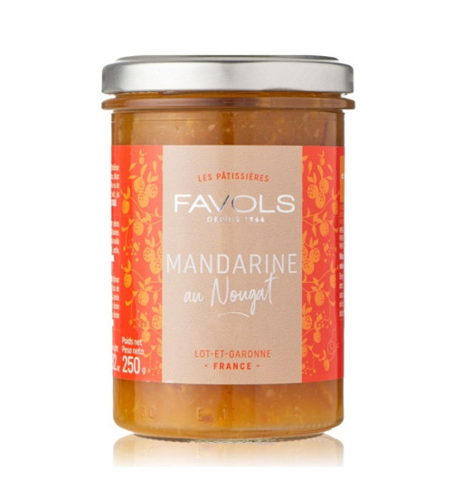 Konfitura francuska Favols - Mandarynka z nugatem, 250g