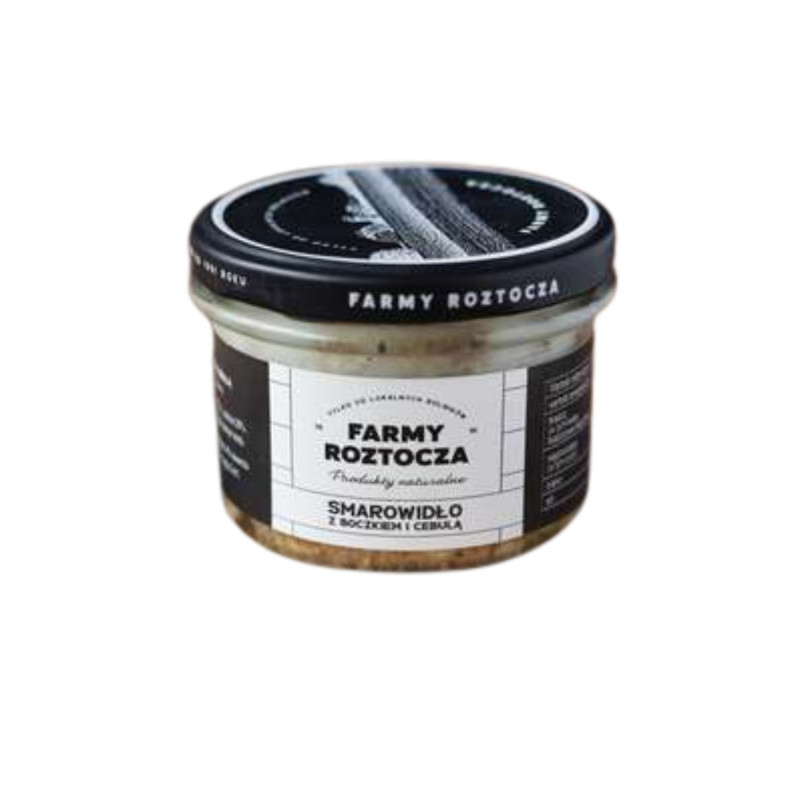 Smalec, Smarowidło Farmy Roztocza - z boczkiem i cebulą, 180g