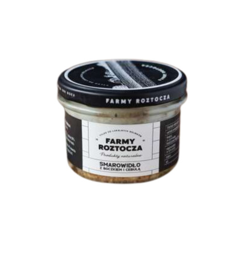 Smalec, Smarowidło Farmy Roztocza - z boczkiem i cebulą, 180g