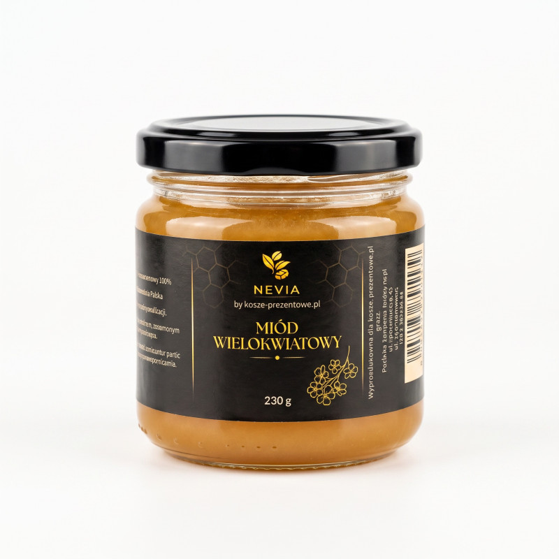 Miód nektarowy Nevia - wielokwiatowy, 230g Miód nektarowy Nevia - wielokwiatowy, 230g