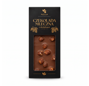 Czekolada mleczna Nevia z dodatkami 85g - orzech laskowy
