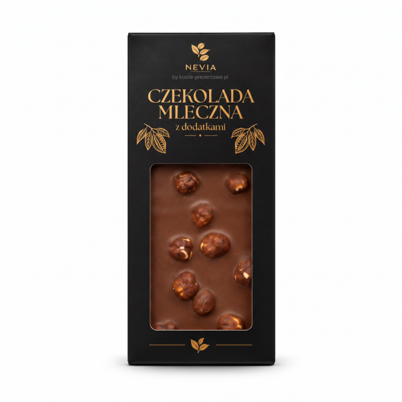 Czekolada mleczna Nevia z dodatkami 85g - orzech laskowy Czekolada mleczna Nevia z dodatkami 85g - orzech laskowy