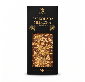 Czekolada mleczna Nevia z dodatkami 85g - Pistacja & Crunch