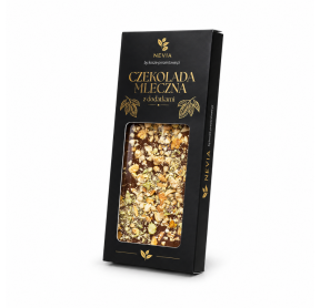 Czekolada mleczna Nevia z dodatkami 85g - Pistacja & Crunch