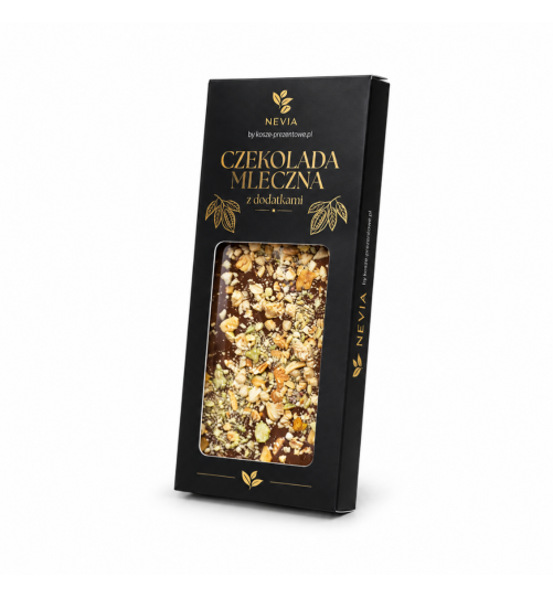 Czekolada mleczna Nevia z dodatkami 85g - Pistacja & Crunch