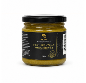 Miód kremowany Nevia - z limonką i miętą, 230g