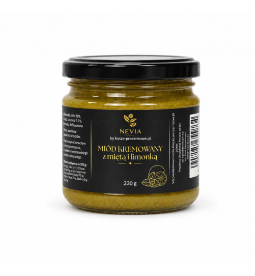Miód kremowany Nevia - z limonką i miętą, 230g