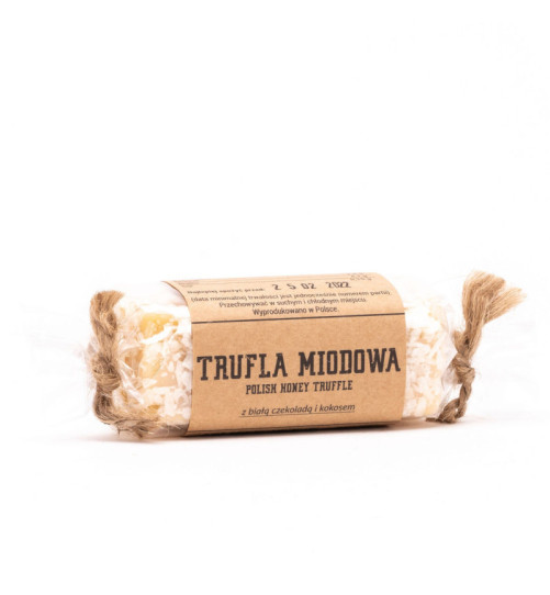 Baton Pasieka Łysoń - Trufla Miodowa z kokosem, 80g