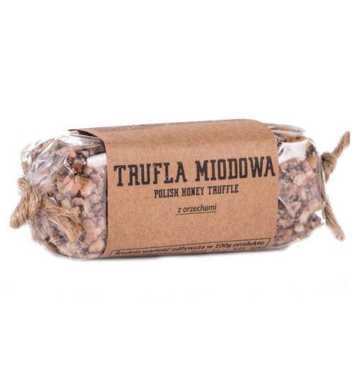 Baton Pasieka Łysoń - Trufla miodowa z orzechami, 80g