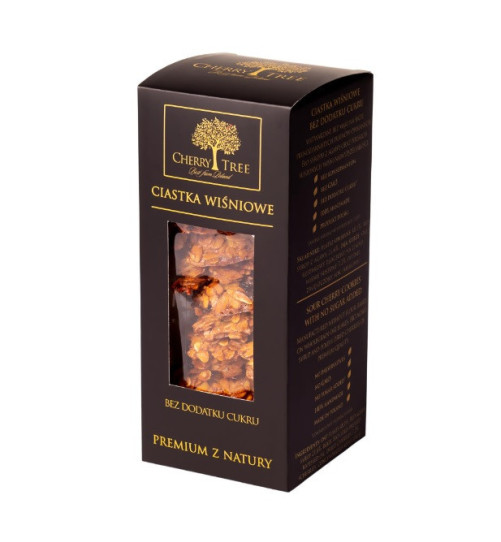Ciastka wiśniowe Cherry Tree - bez dodatku cukru, 150g