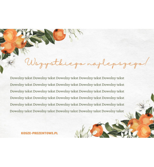 Kartka okolicznościowa - "Wszystkiego Najlepszego"