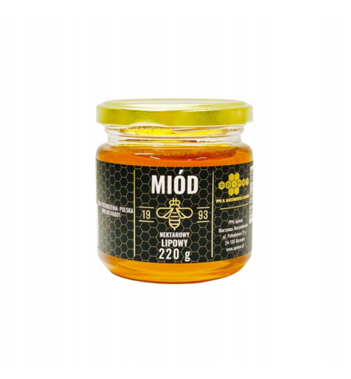 Miód naturalny Apimar - lipowy, 220g